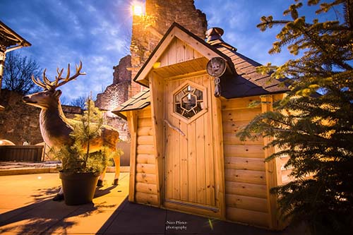 Les chalets du restaurant Là-Haut à Saverne