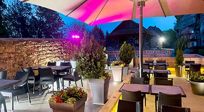 Photo 2 de la terrasse du restaurant Là-Haut à Saverne
